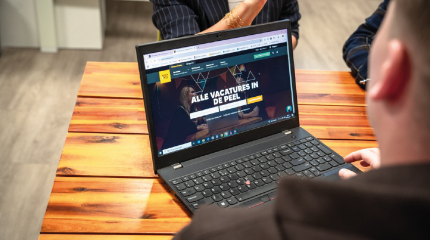 Foto van homepage werkenindepeel.nl